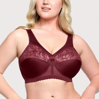 Glamorise 42B MagicLift Original Support Bra #1000 burgundy new