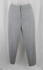 MaxMara Womens Gray Mid Rise Front Zip Croppe...