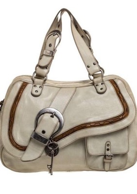 Vintage Christian Dior x John Galliano Leather Saddle Gaucho Bag