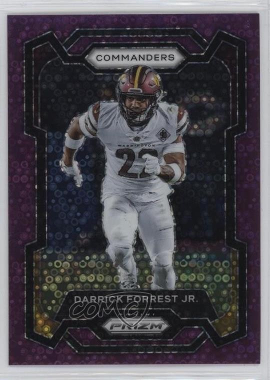 2023 Panini Prizm No Huddle Purple Prizm 30/35 Darrick Forrest Jr #296 16tx