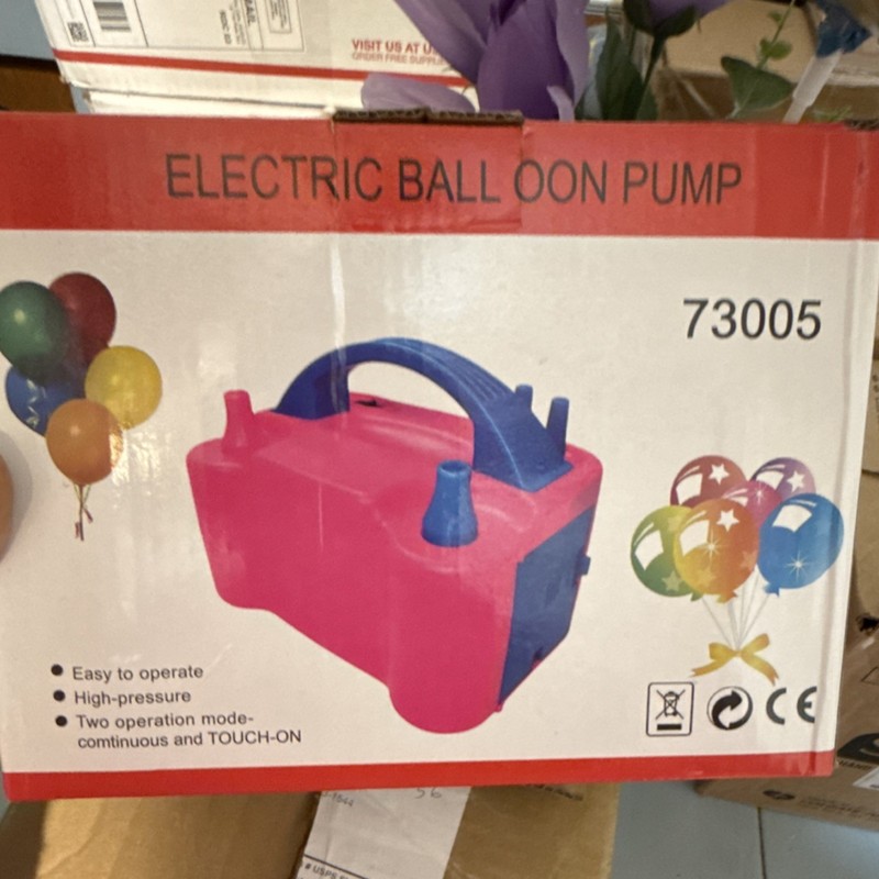 Electric Balloon Pump 73005 High-Pressure 2 Modes Party Inflator Pink Blue