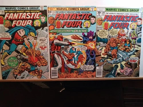 FANTASTIC FOUR 165/175/180 - Marvel Comics Late Bronze Age lot - G- to VG OOP