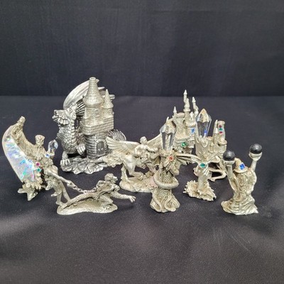 Lot Of Comstock Pewter Fantasy Figurines