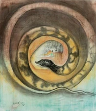 LEONOR CARRINGTON Art Poster or Rolled Canvas Print "SNAKE"