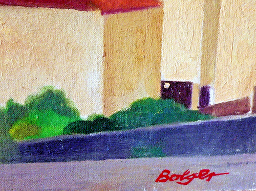 Signed Bill Bolger 1940-2024 Oil On Board Painting Part Finished Village Scene - Picture 2 of 6