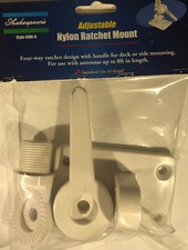Shakespeare 4186-U NYLON RATCHET MARINE MOUNT STANDARD 1"-14 THREADS-No Screws