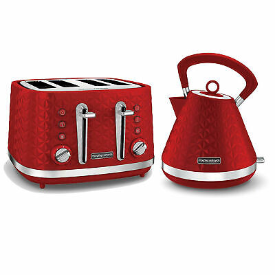 Morphy Richards Vector 4 Slice Toaster 248133 Red Four Slice Toaster Red Toaster