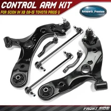 6pcs Front Control Arm Tie Rod End Sway Bar Link for Toyota Prius V 12-18 Scion