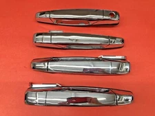 07-14 ESCALADE TAHOE SILVERADO 4 PIECE EXTERIOR DOOR HANDLE SET CHROME NEW!
