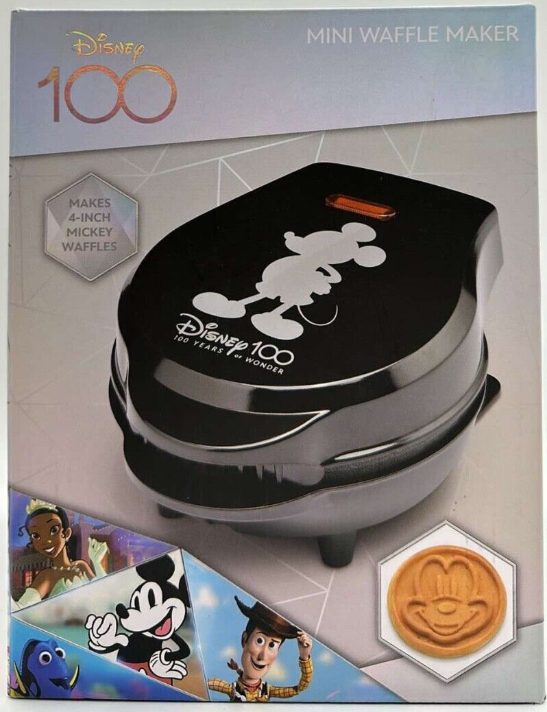 Disney 100 Mini Waffle Maker ~ Makes 4 Inch Mickey Waffles ~ #DHA