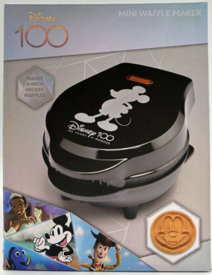 Disney 100 Mini Waffle Maker ~ Makes 4 Inch Mickey Waffles ~ #DHA-46M