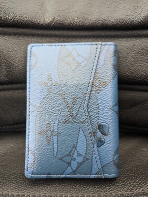 Louis Vuitton LV AQUAGARDEN Blue Monogram Canvas Pocket Organiser
