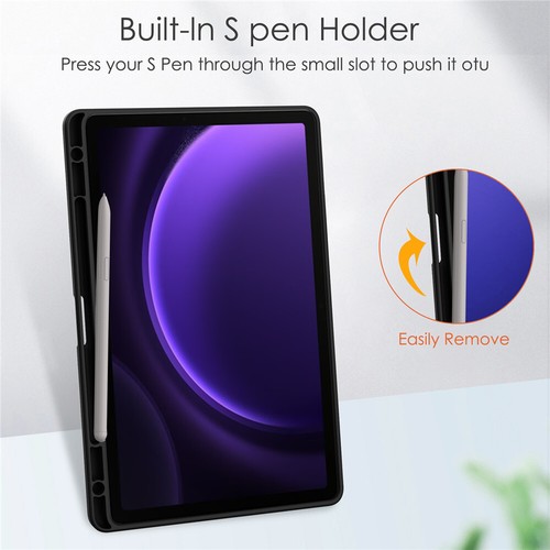 Clear Hard PC Soft Back Cover For Samsung Galaxy Tab S9 FE+ Case 10.9 12.4 inch - Picture 37 of 64