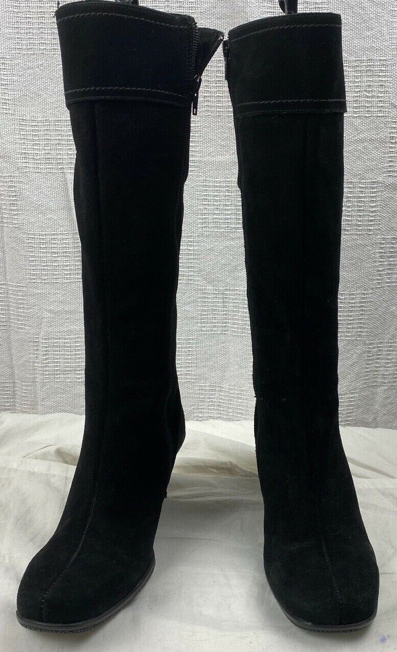 Black Suede WaterProof High Boots 