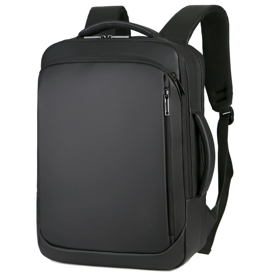 Zaino Porta PC per Uomo Borsa Laptop Computer impermeabile con ricarica USB Z11N - Immagine 2 di 4