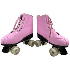 XUDREZ Light Up Roller Skates High-Top Rare Pink Purple Size 45 Carry Bag