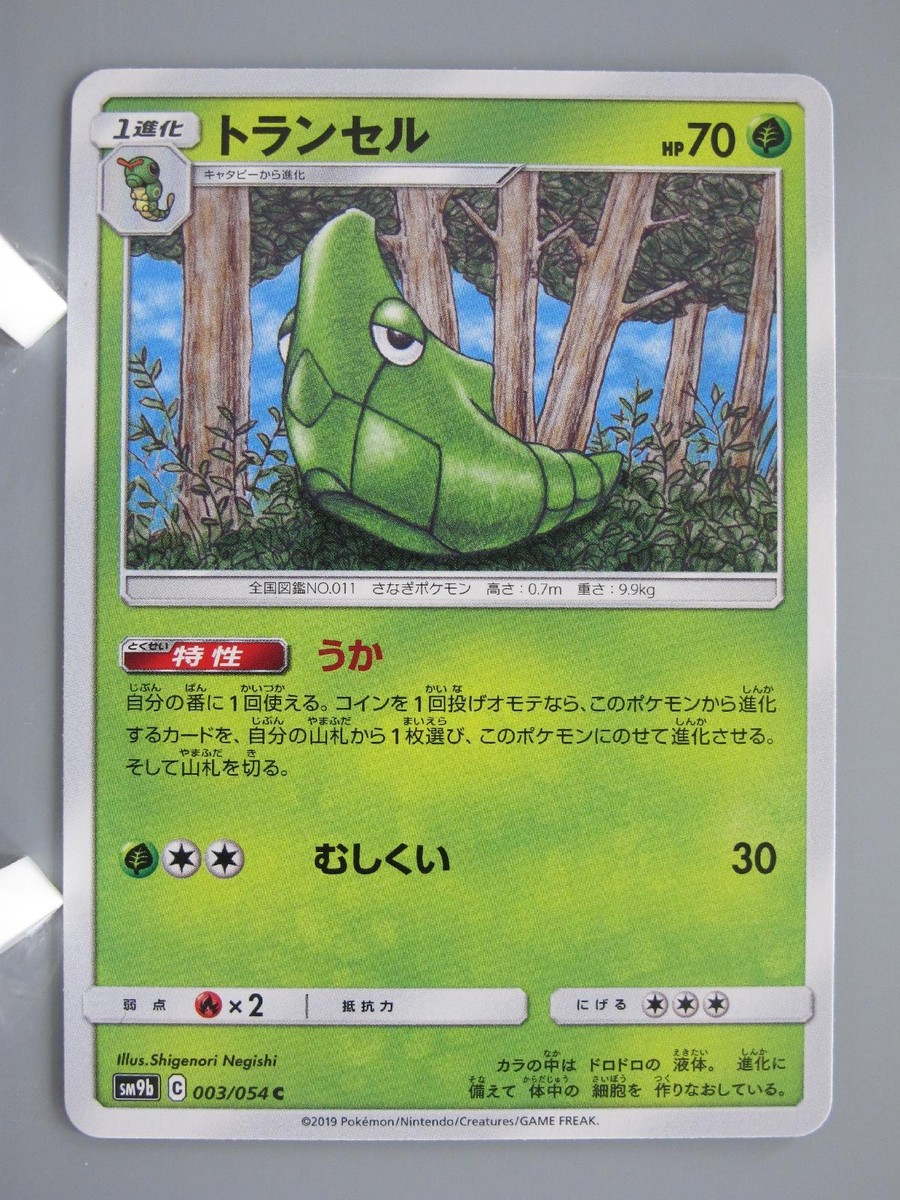 Metapod Pokemon TCG Card Japanese Anime Game Nintendo Made In