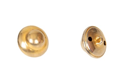 SG Set of 4 Round Metal Buttons with Sewing Stem mm.18 x 18 x 14 mm artic