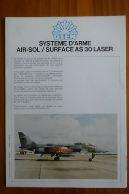 DTEN DOKUMENT LUFT- UND RAUMFAHRTWAFFENSYSTEM AS 30 LASER JAGUAR POD ATLIS