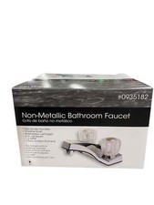 Project Source, 935182, Non-Metallic, 2 Handle, Acrylic, Lavatory, Faucet