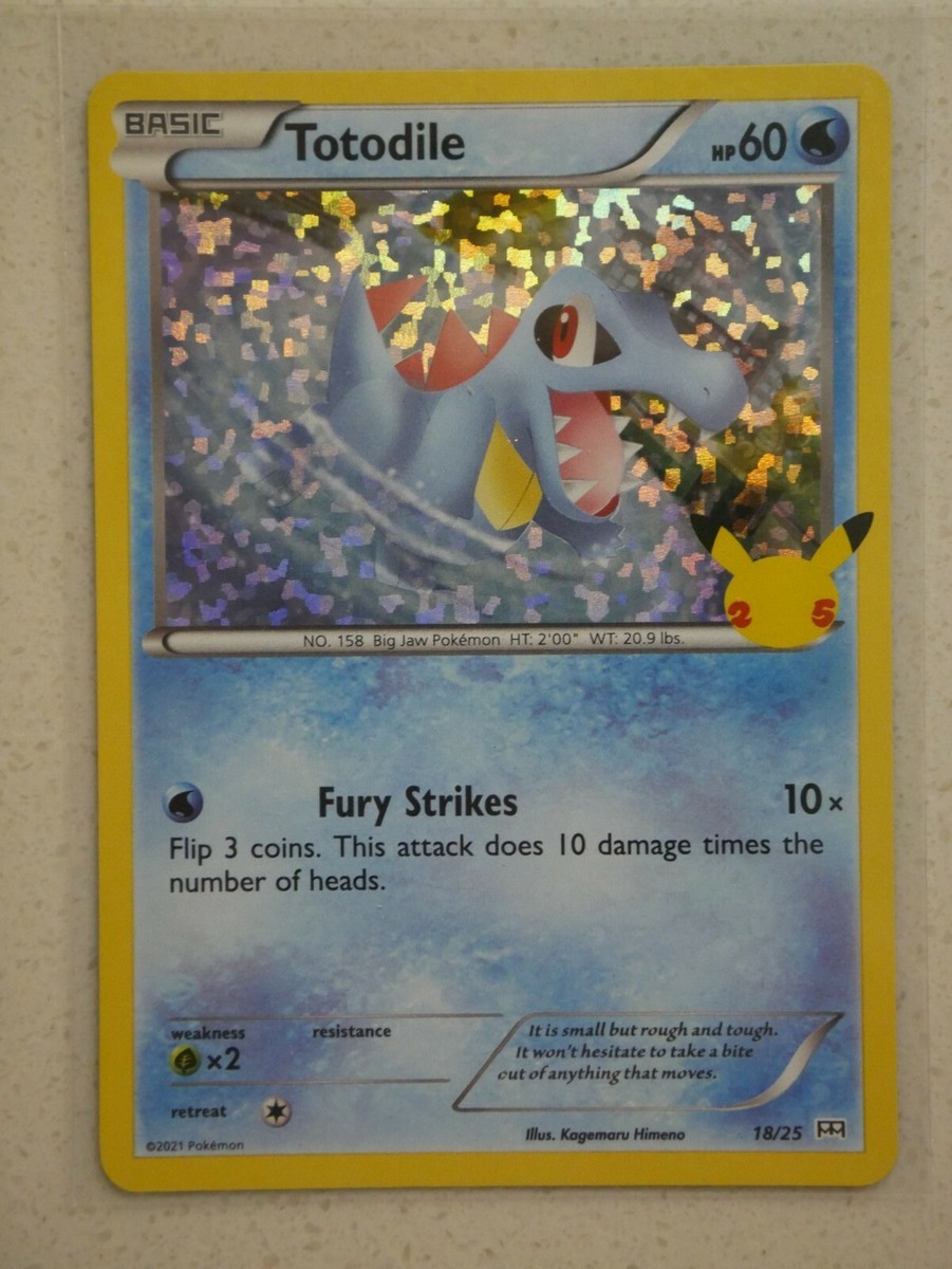 mcdonalds pokemon card totodile Chikorita Cyndaquil Totodile - 25th Anniversary McDonald's Exclusive Promo  Lot - 3 Card Set main image 1