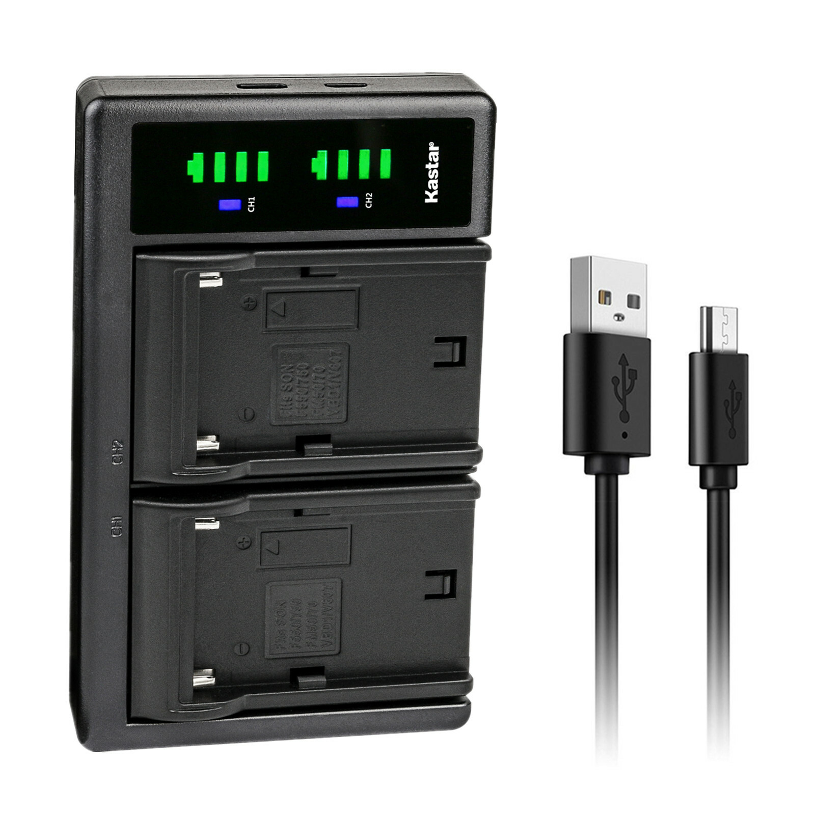 Kastar Battery LTD2 Charger for Sony NP-QM71D NP-FM70 QM71 BC-VM50 BC-V650