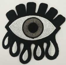 eyeball tattoo wicca occult goth punk retro applique iron patch M90