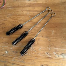 Weiler (44113) 1” Nylon Tube Brush - Lot of 3, 12” Long, New