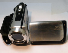 DXG 1080P DXG - 5B1V HD Camcorder Gray No battery, charger - Untested, AS IS