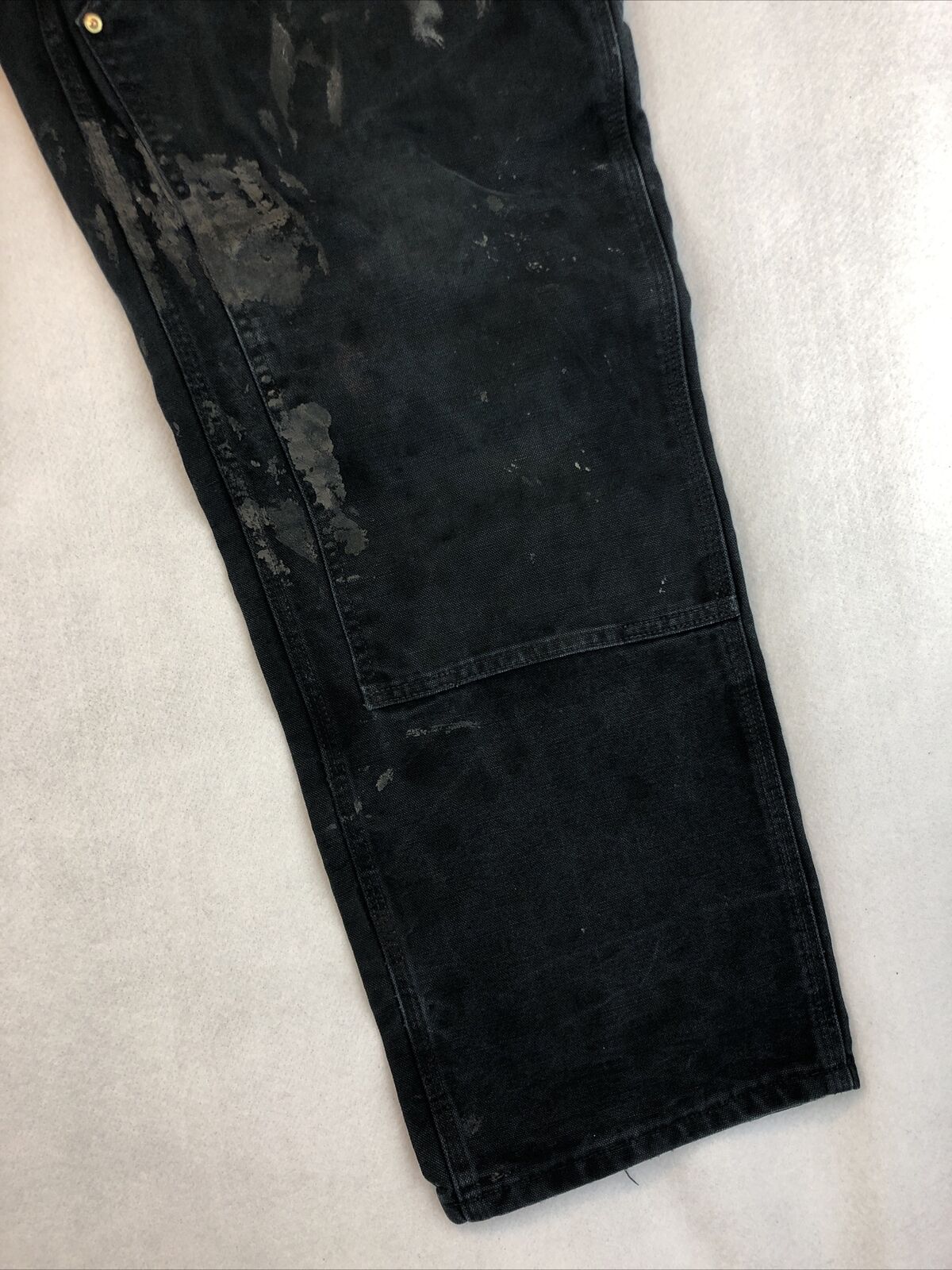 Carhartt Double Knee Pants Size 38x31 Denim Black… - image 5