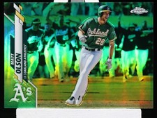 2020 Topps Chrome Matt Olson Green Refractor #10/99 Athletics