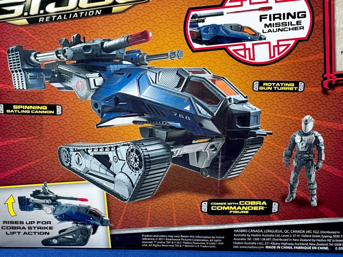 New - GI Joe H.I.S.S. TANK Cobra Commander FIRING MISSILE LAUNCHER