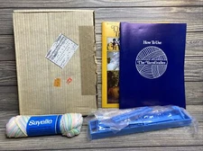 Vtg Distlefink Designs Yarn Crafter Set 1976 Instructions Books Yarn Winding Rod