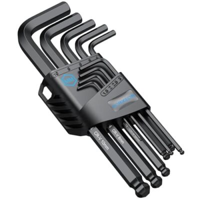 9PCS Metric Allen Wrenches Set 1.5mm-10mm Hex Key L-key with Visible Coding B...