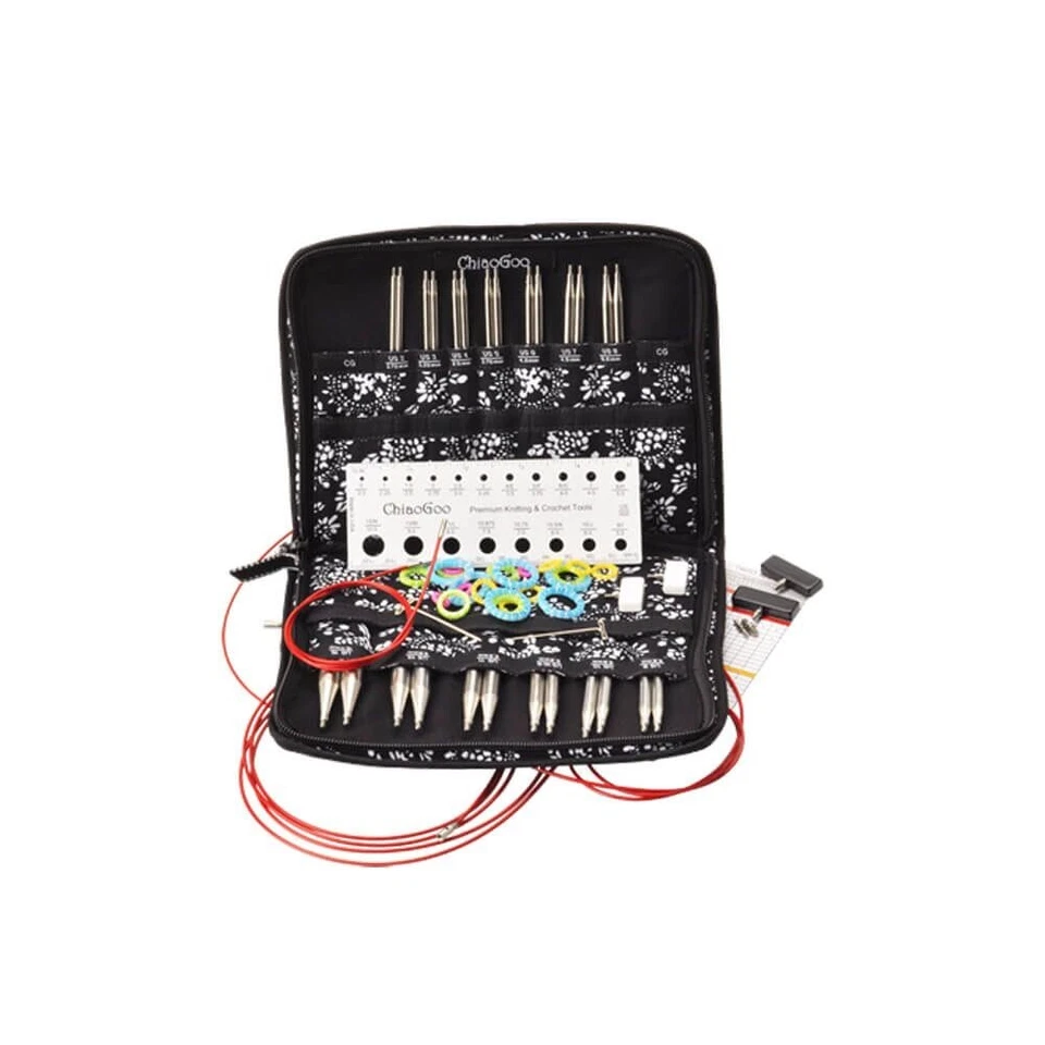ChiaoGoo Twist Red Lace Nadelspitzen-Set Complete 2,75-10 mm 13 cm Nadellänge