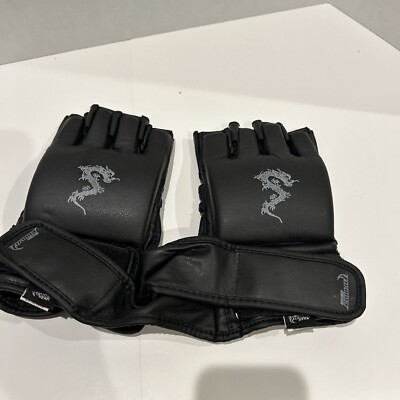 Proma Gear Dragon Fight Gloves Black Size S/M New Padded Professional
