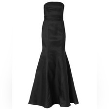Carolina Herrera Icon Waist-Knot Silk Trumpet Gown US:6
