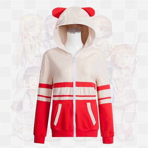 Anime Women Printed Hoodie Zip Sweatshirt Jacket Coat Cosplay Fit For LoveLive! - Picture 4 of 21