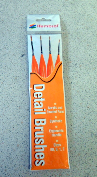Humbrol Paint Brush Pack(4) DETAIL BRUSHES