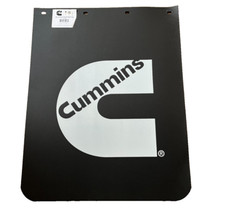 Cummins Diesel 24 X 30 X 316 Black Rubber Semi Truck Mud Flaps- Set Of 2