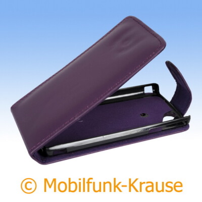 Flip Case Etui Handytasche Tasche Hülle f. Sony Ericsson Xperia Arc S (Violett)