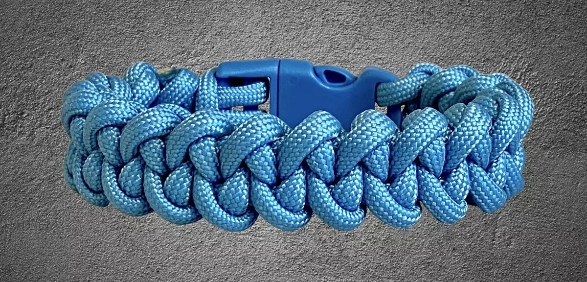 PROSTATE CANCER AWARENESS Paracord Shark Jawbone Weave Bracelet