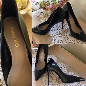 kurt geiger black patent shoes