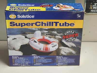 52'' Swimline Super Chill Vinyl with Nylon Mesh Single Seat Tube Pool Float NEW!