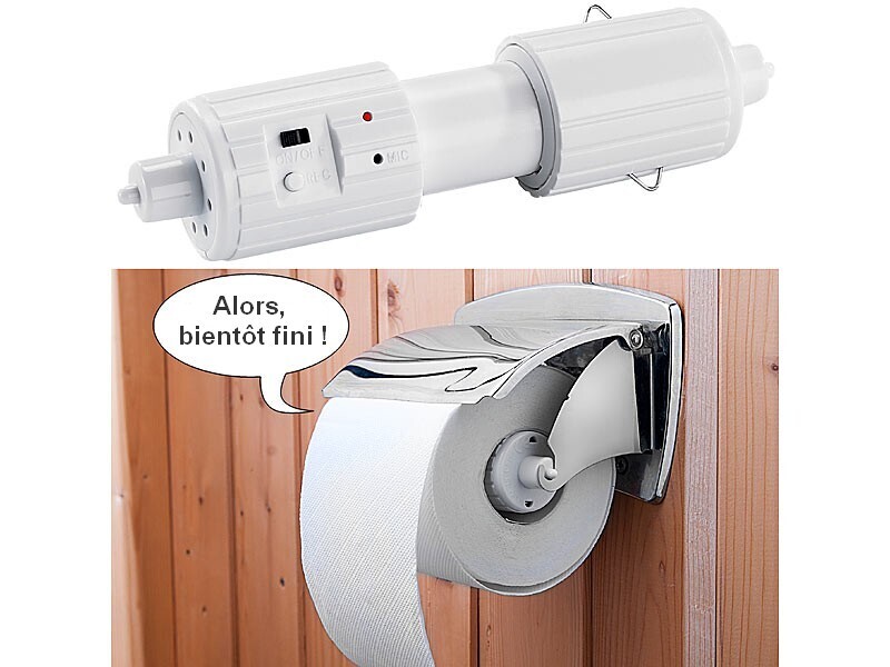 Support parlant pour papier toilette Playtastic porte-rouleau sonore interactif à capteur