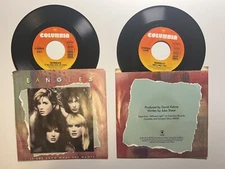 2 - 7” Vinyls - The Bangles, If She Knew What She Wants/Not Like You Columbia
