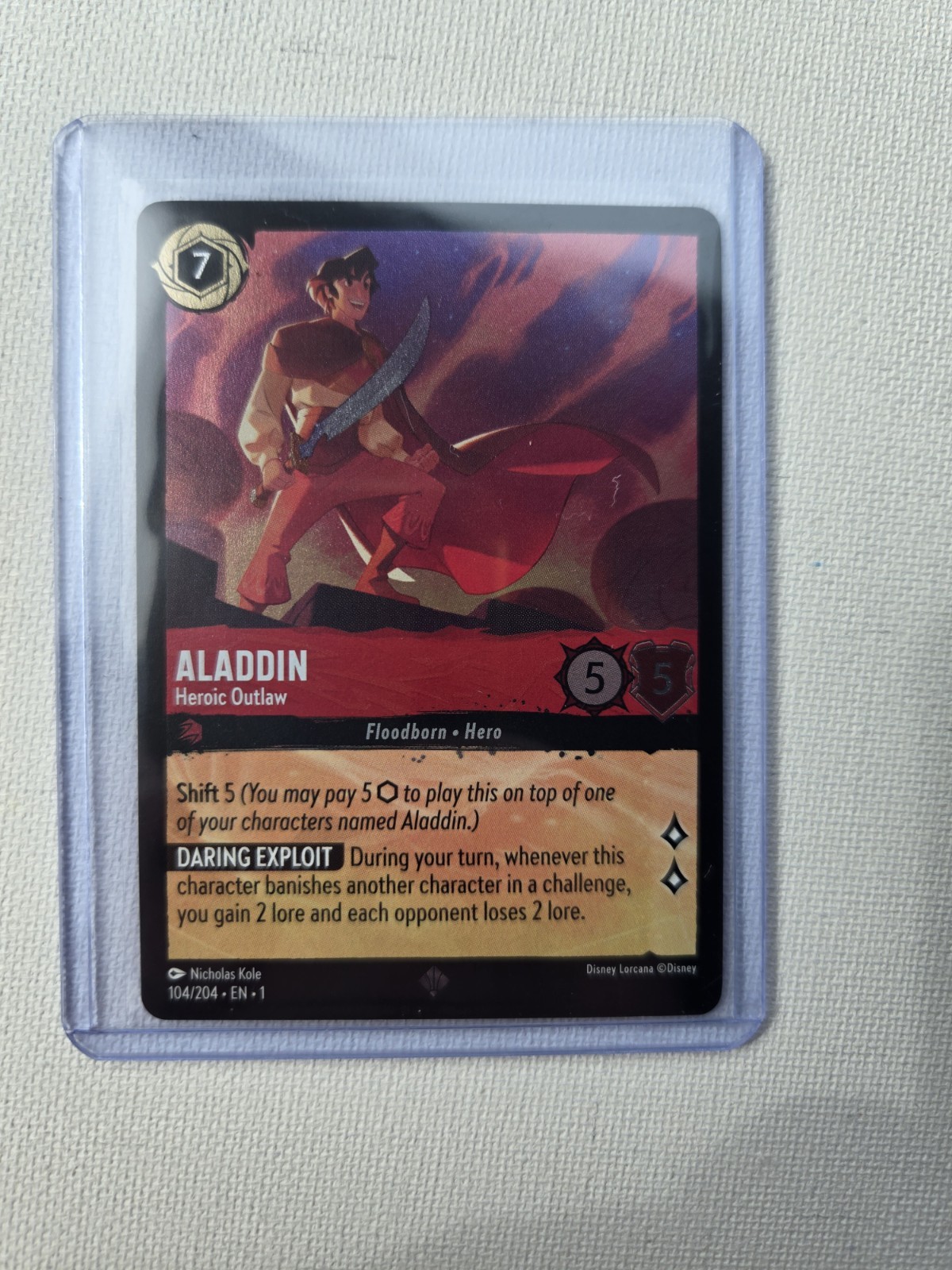 Aladdin - Heroic Outlaw (Enchanted) 211/204 The First Chapter Foil 