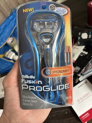 NEW! Gillette Fusion Proglide Power Razor, 1 RAZOR 1 CARTRIDGE - NO BATTERY