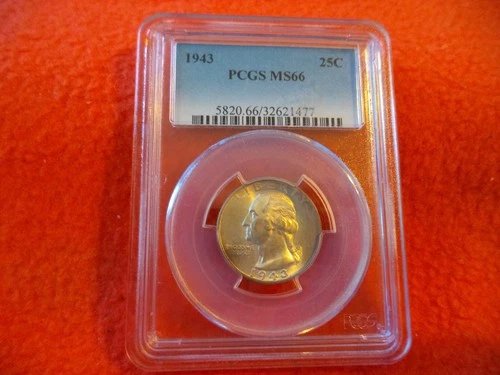 1943 Washington Quarter PCGS MS 66