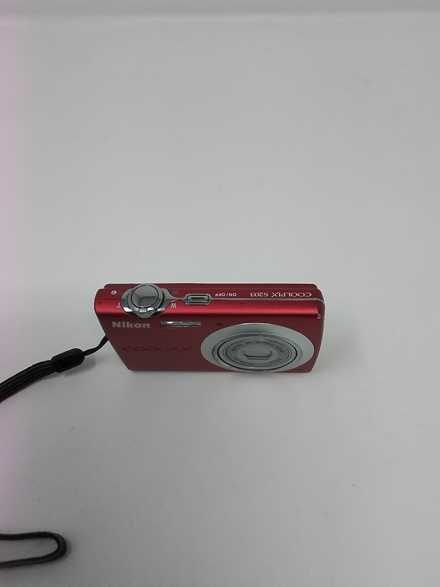 Nikon COOLPIX S203 Digital Camera - Red Not Tested / No Charger | eBay